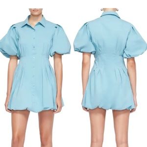 Jonathon simkhai blue balloon dress